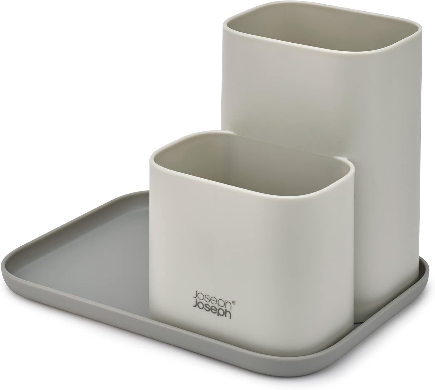 Joseph Joseph Duo Kitchen Counter Organizer, Kitchen and Storage Organisation for Gadgets, Utensils and Condiments, Grey