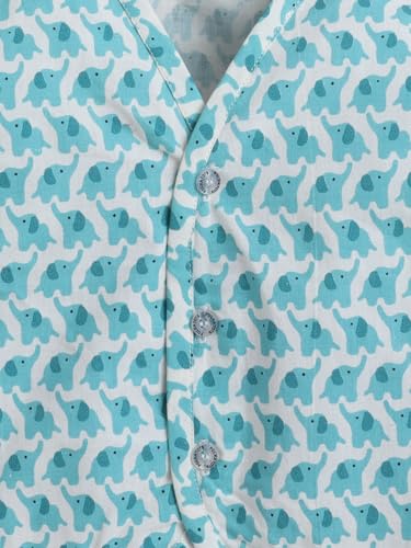 Image of POLKA TOTS 100% Organic Muslin Jhabla for Baby Boys & Girls | Unisex Half Sleeves Front Open Vest for Infants | Ultra-Soft, Breathable & Lightweight Summer Jabla Set | Regular Fit (Pack of 3)