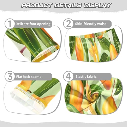 Toddler Girls Leggings Printed Yoga Pants Leggings Mango Seamless Pattern for Kids3