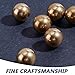 NBEADS 50 Pcs 12mm Precision Solid Brass Bearing Balls, Industrial Brass Ball Spheres for Machinery Automotive Craft DIY