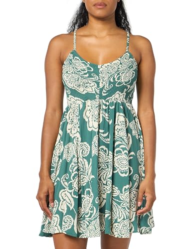 Image of Angie Women's Angie Women's Printed Deep V Smocked Bodice Dress