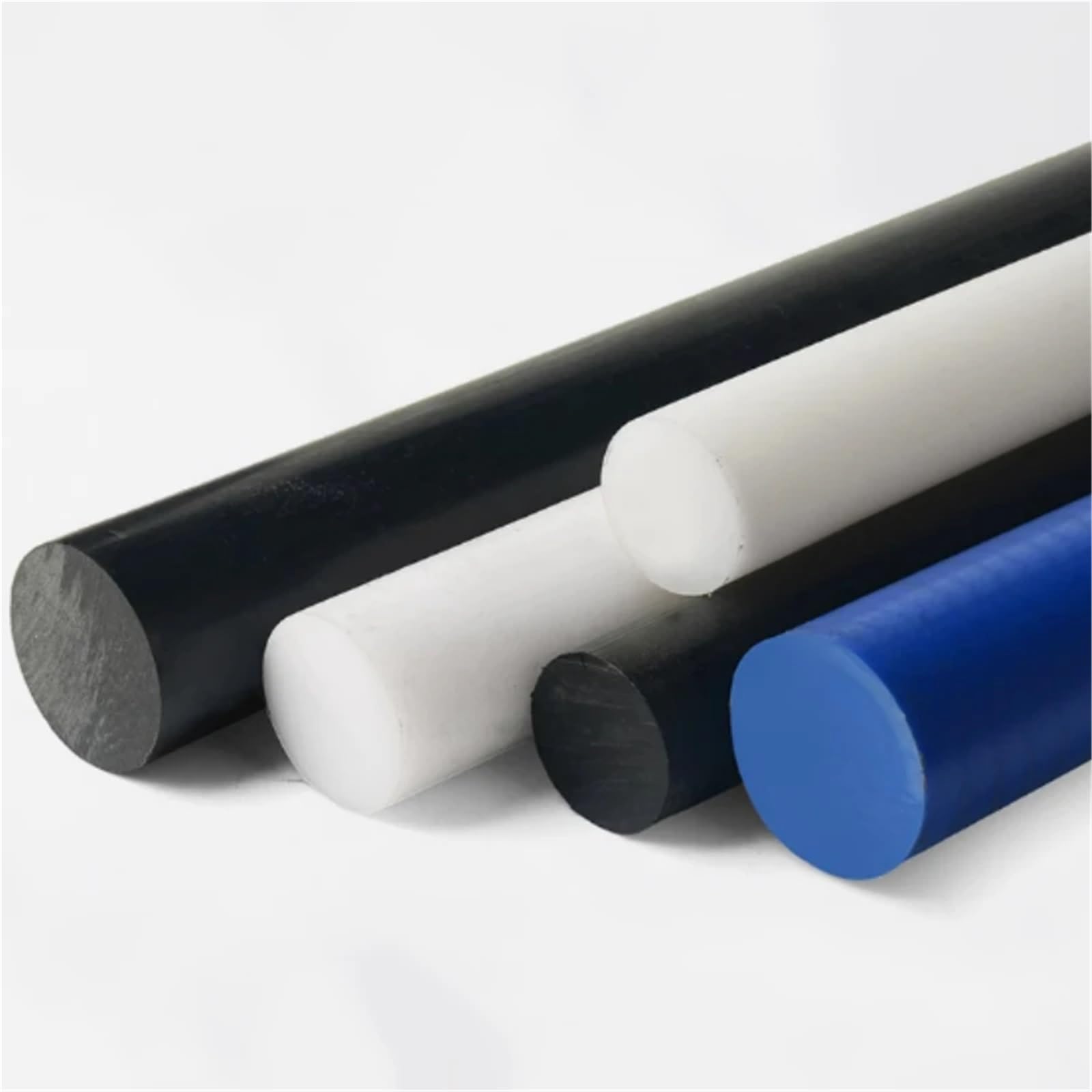 Lunghezza 500mm Asta in nylon Pa66 Cilindro solido resistente all'usura Resistenza alla temperatura ad alta resistenza Dia 5mm-40mm Taglio zero personalizzato(Dia 12mm-10pc White)