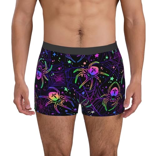 Multi-colored Spiders Men's Boxer Briefs Lightweight Soft Comfort Breathable Stretch Underwear2