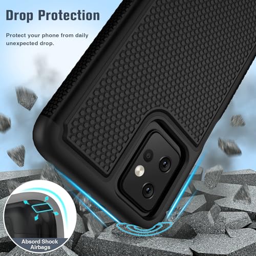 Image of FNTCASE for Motorola Moto G-Power-5G 2023 Case: Moto G 5G 2023 Case Dual Layer Shockproof Protective Textured Design Cell Phone Cover Heavy Duty Rugged Tough Back Hardshell Hybrid Slim Basic Case