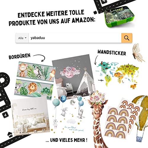 Yabaduu Y004 - Adesivo da parete per cameretta dei...