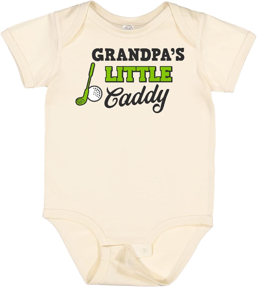 inktastic Grandpas Little Caddy with Golf Club and Ball Baby Bodysuit