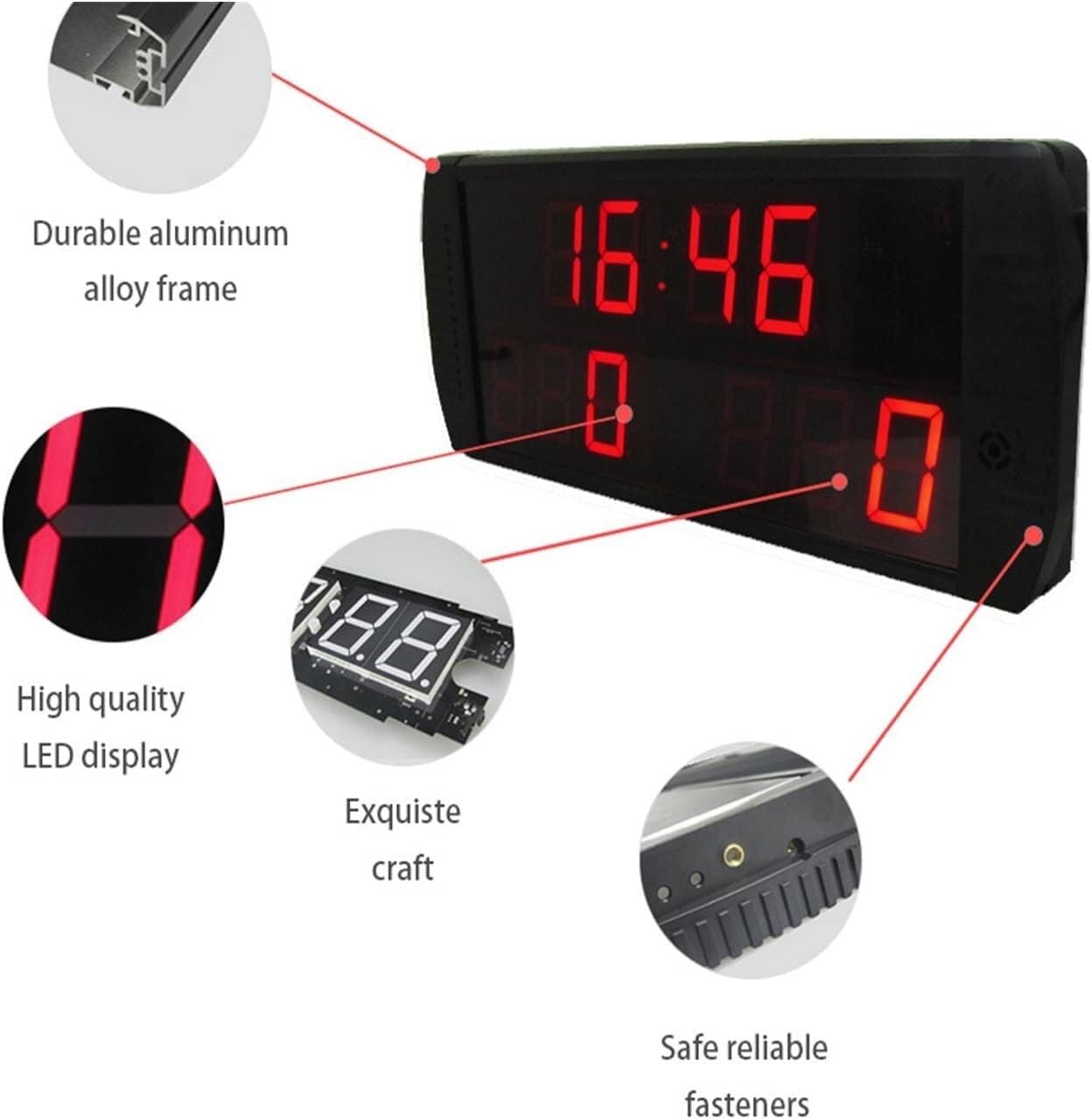 TIST Electronic Scoreboard, Multi Sport Scoreboard, Desktop Scoreboard with Remote Control, Indoor Wall Mounted Scoreboard - Image 3