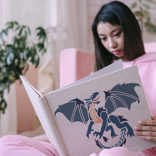 FINGERINSPIRE Dragon Painting Stencil 29.7x21cm Reusable Pterosaur Pattern Drawing Stencil Hollow Out Dragon Craft Template for Painting on Fabric Tiles Floor Furniture Wood DIY Art Crafts - Image 3