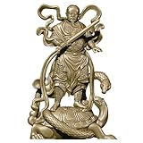 Ce produit est : sculpture en cuivre Wu Da Di Bronze Statue décoration décoration maison Taille : hauteur 67 mm, longueur 42 mm, épaisseur 28 mm, poids 133 g
