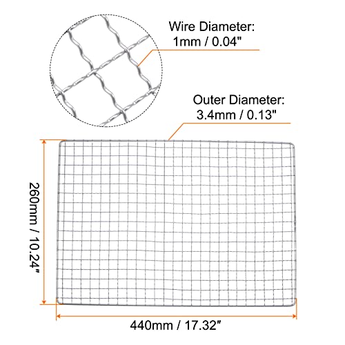 Kit de 2 Redes Cuadradas para Parrilla 44x26 cm Acero miniatura 2