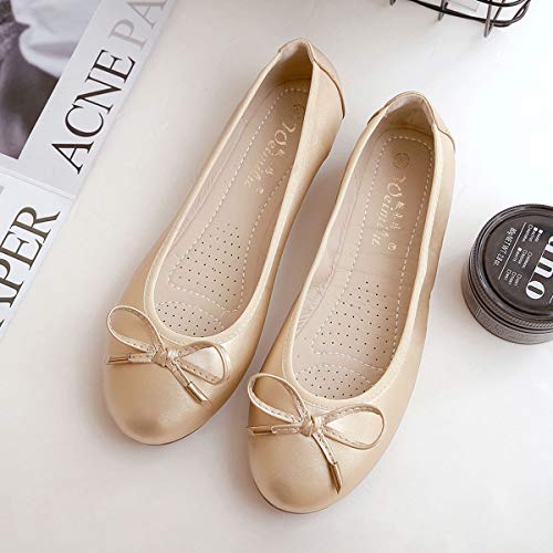 SAILING LU Women's Foldable Flat Shoes Portable Travel Ballet Flats Roll Up Slipper Shoes2