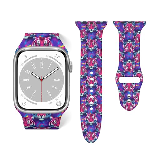 Apple Watch�p�o���h �j�����p �V���R���� �����p �J���t�� �L���O�I�u�^�C�K�[ �p�[�v�� ���ʃA�[�g�X�g���b�v iWatch Series 10 9 8 7 6 5 4 3 2 1�ɑΉ�