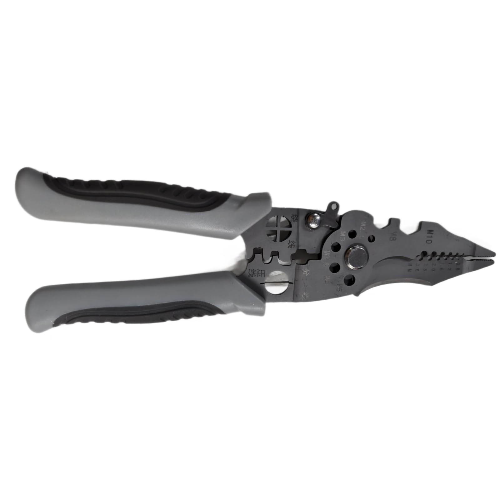 Bbajszx Bend Handle 10In1 Multifunctional Wire Stripper Crimper Cable Cutter Plier,Electrical Wire Stripper Tool, Strippers Cutter Electrical And Strippers