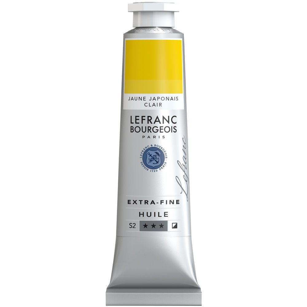 Lefranc Bourgeois Extra-Fine Oil Paint, Artists Quality, Japanese Yellow Light, 40ml Tube — image 1
