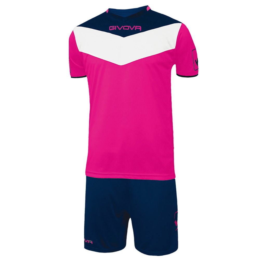 Givova, kit spielfeld fluo, fuxia fluo /blau, M