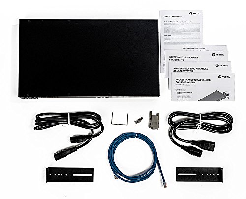 Image of Vertiv Avocent ACS8000 Serial Console, 16 Port Serial Console Server, Expanded Memory Capabilities, USB Sensors, Remote Data Center and Out of Band Management, Dual AC Power (ACS8016DAC-400), Black
