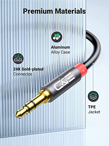 3.5Mm Aux Headphone Extension Cable 50 Feet (15 Meters) 3.5Mm Male To Female Stereo Audio Extension Cable 50Ft (15M) For Car, Stereo, Iphone, Smartphone Or Any Audio Device Cne64407 (2 Pack) #TOP3