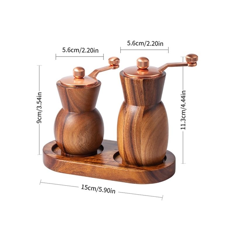Macina Pepe Saliera Macinapepe Barattolo for condimento al Pepe Appena macinato, Adatto for Cucina Domestica, del Ristorante, riunioni all'aperto