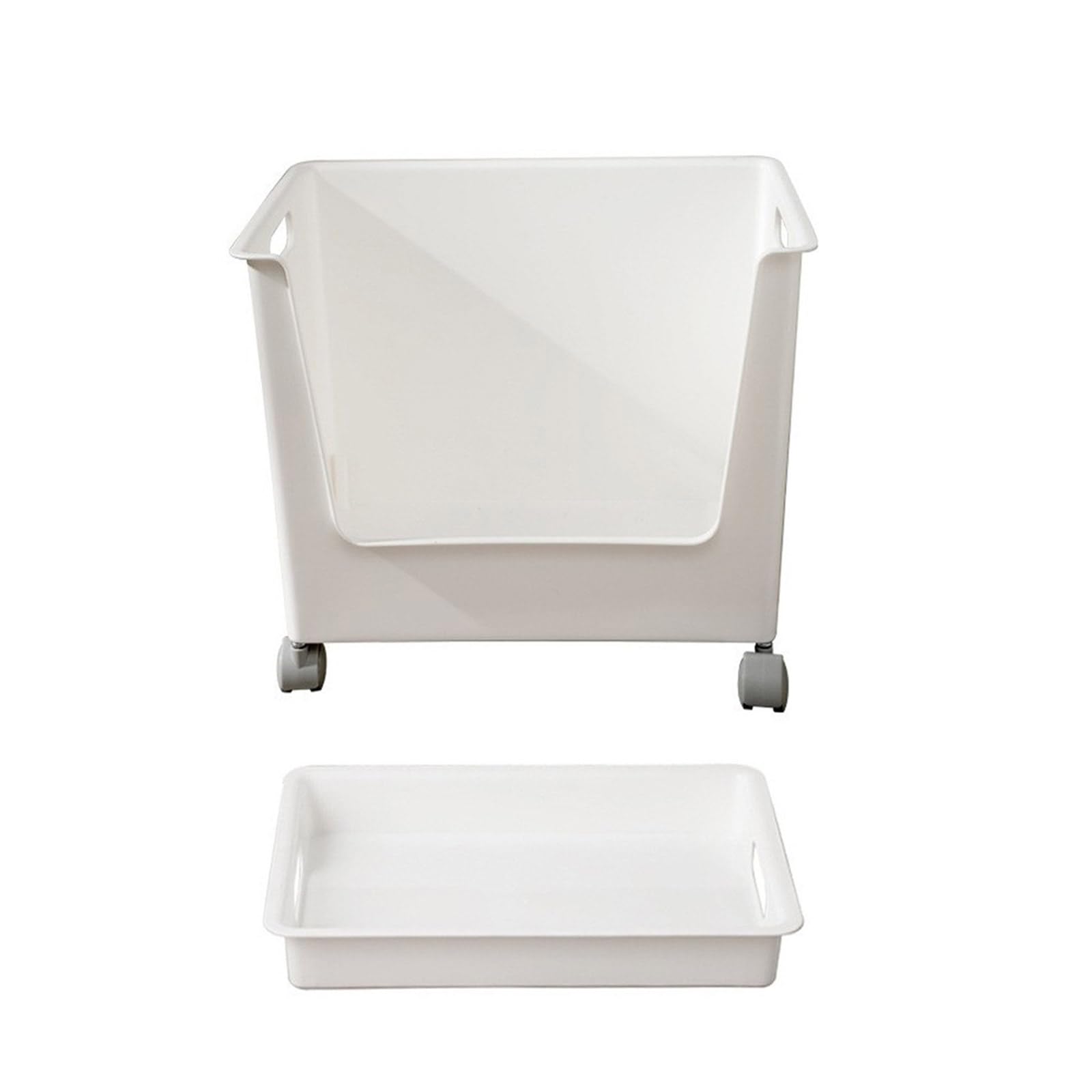 Easy Rolling Storage Container, Space Efficient Storage Cart with Practical Home Organization Container Mobile