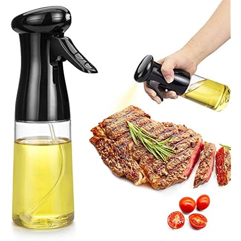 Bulckrew Olive Oil Spray Bottle for Air Fryer, Oil Spray Mister for Cooking, Baking, Roasting, Grilling, BBQ Party, Salad, Food Grade BPA FREE, Christmas Decorations Cover