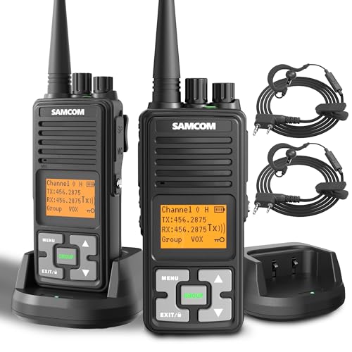 Image of SAMCOM FPCN10A-PRO Long Range 2 Way Radios UHF Walkie Talkies (2 Pack)
