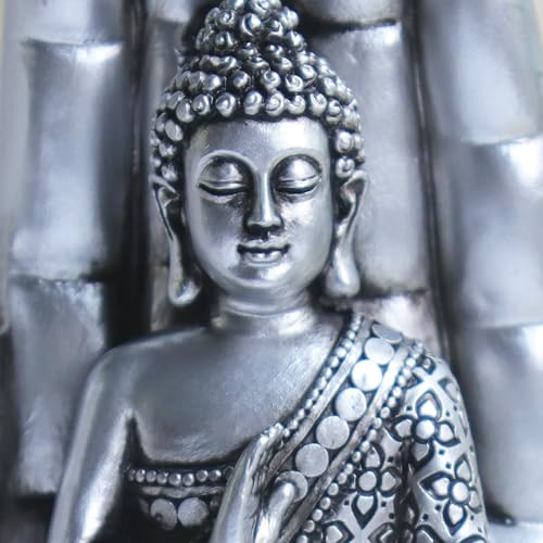 Estatua de Buda Pigort de resina decorativa 9.1 in miniatura 3