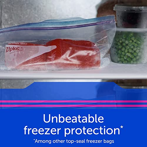 image for Ziploc Gallon Food Storage Freezer Bags, Grip 'n Seal Technology for E