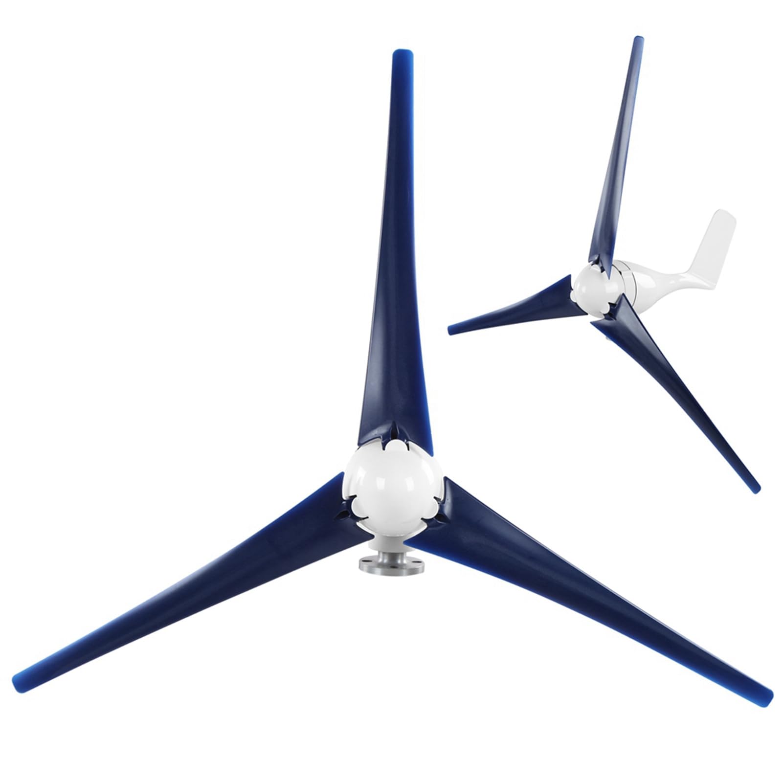 1200 W Kleine Windturbine, Kleiner Windgenerator, 1200 W Windgenerator, 3-Blatt-Windturbine, DC 12 V, 24 V, 48 V, Turbinen-Windgenerator für das Aufladen von Schiffen zu Hause
