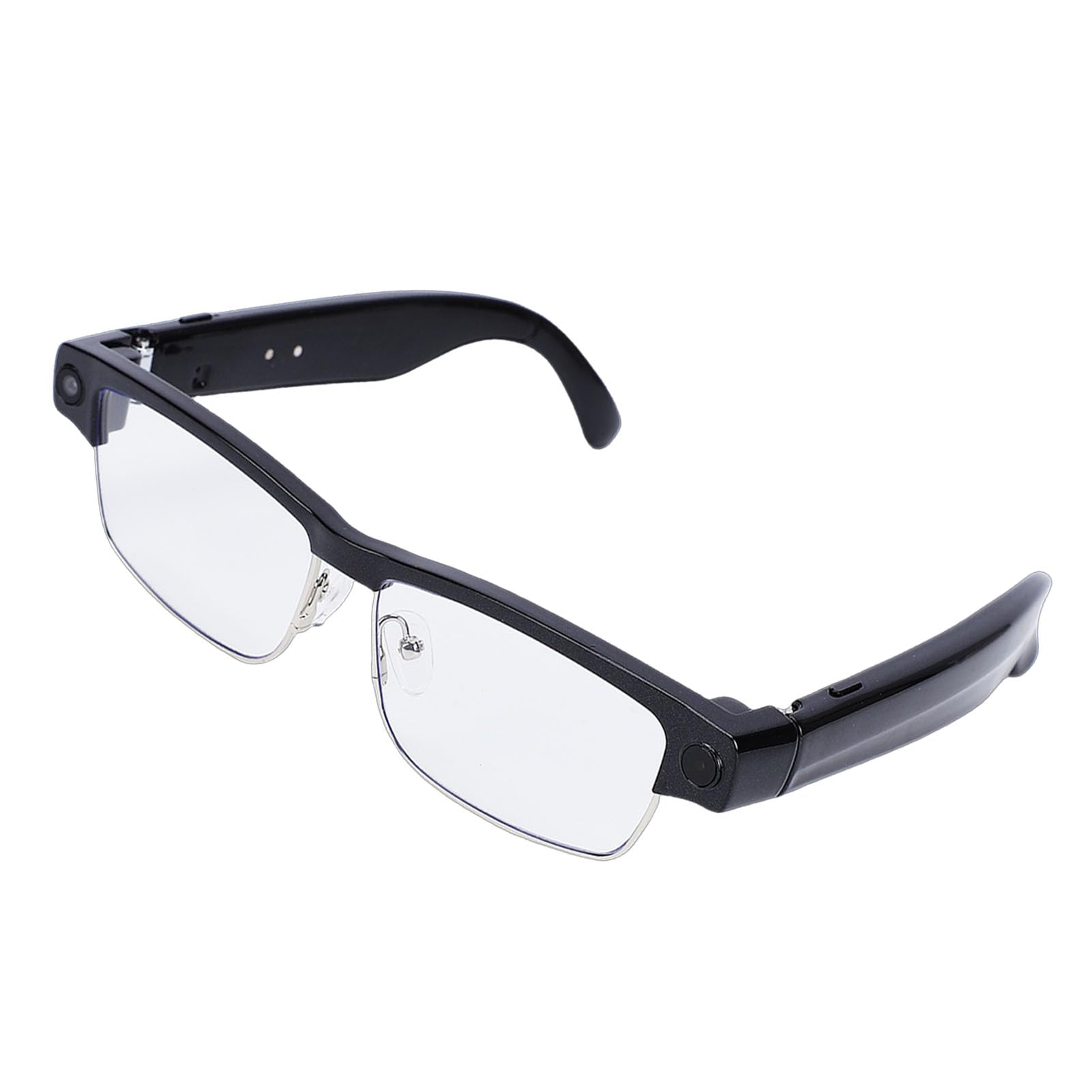 Asixxsix Inteligentne okulary AI, okulary tłumaczące 1200P z aparatem 32 MP, podwójnym mikrofonem z redukcją szumów, inteligentne chroniące przed niebieskim światłem