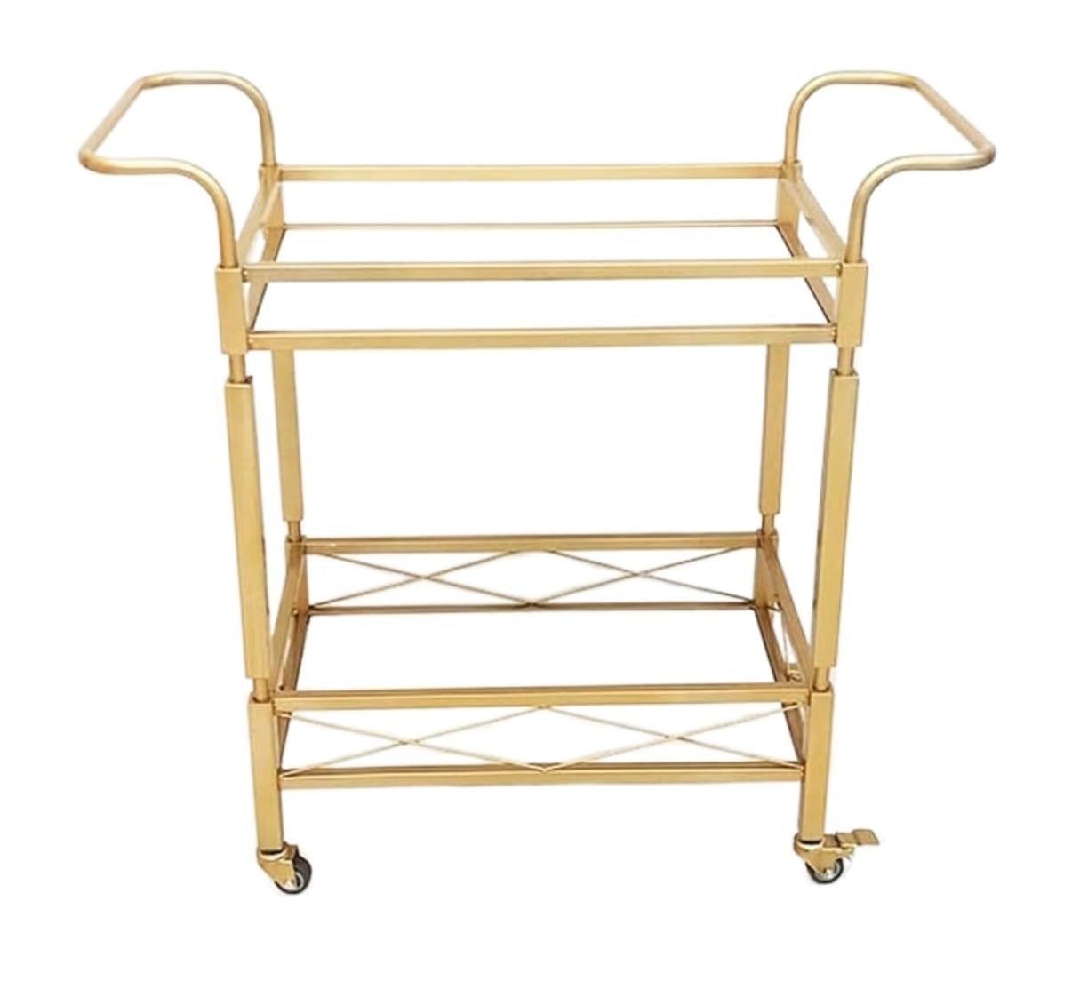 Wózek Kuchenny Kółkach 2-poziomowy Metalowy Wózek Narzędziowy Marmurowy Kuchenny Do Przechowywania Restauracji W Stylu Europejskim Hotel Home Tea Cart Restauracyjny Przechowywania