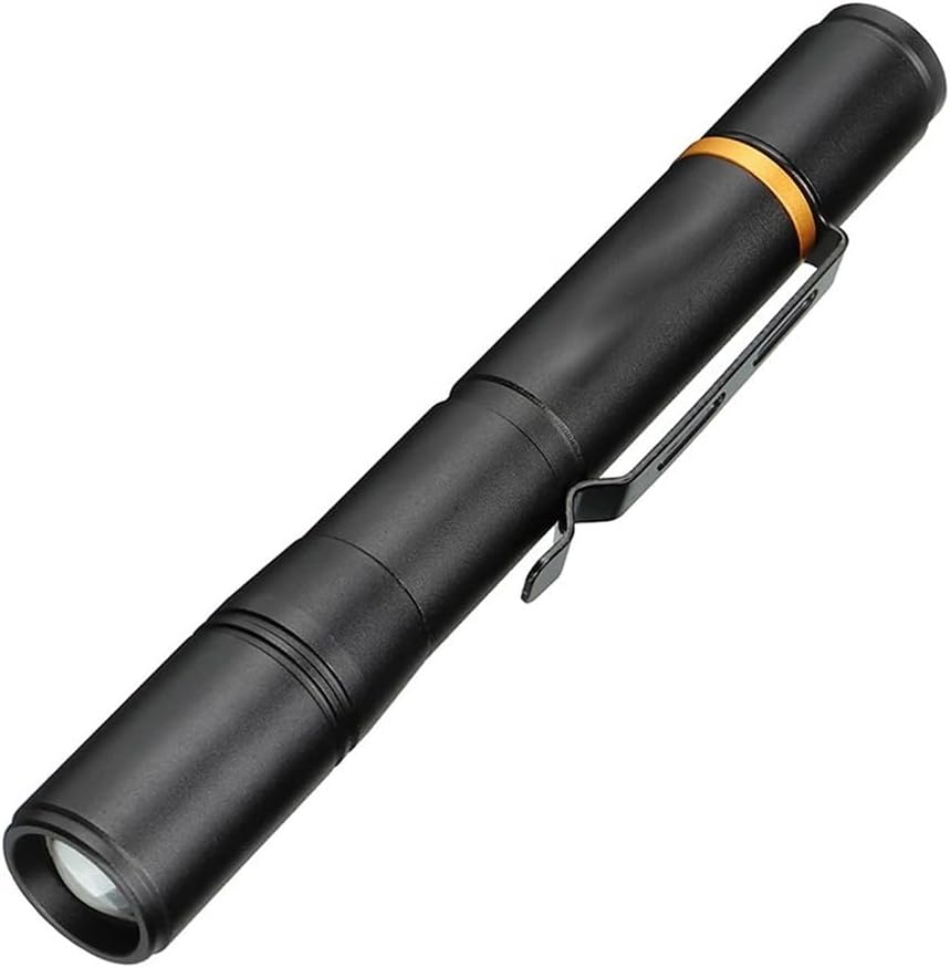 Pocketman Portable LED Flashlight 2 in 1 Yellow+White Light Flashlights Pen Light Mini Torch for Check (1 Pack)
