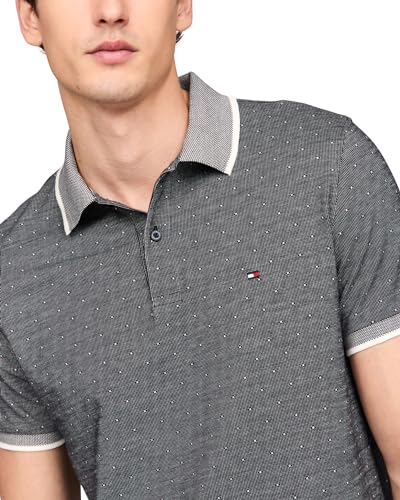 Image of Tommy Hilfiger Mens Short Sleeve Casual Polo Shirts in Regular Fit with Liquid Cotton