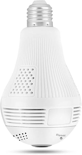 NITRIP Telecamera panoramica con Lampadina WiFi DVR 1 3MP HD Camera Sicurezza Intelligente per Il monitoraggio Domestico Interno Esterno