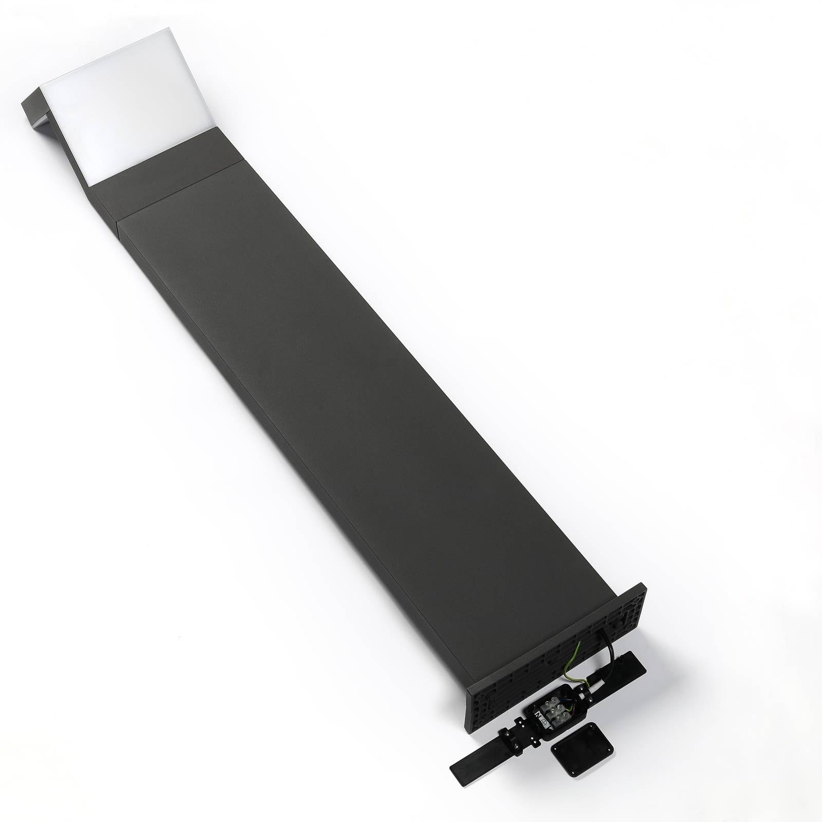 Arcchio Lampada LED da esterni (Moderno) colore Nero, in Alluminio lampadina inclusa lampioncino paletto luminoso lampada viale lampione