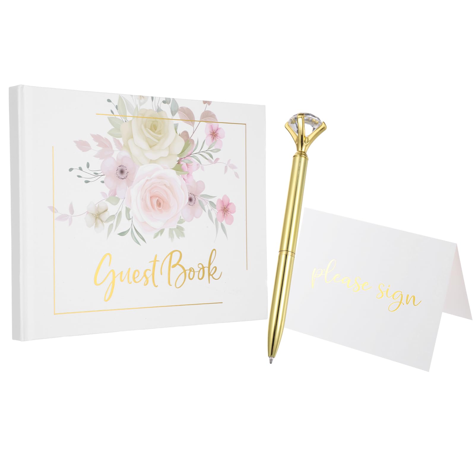 Livre d'or de mariage PATIKIL 24x18 cm anniversaire et carte de voeux