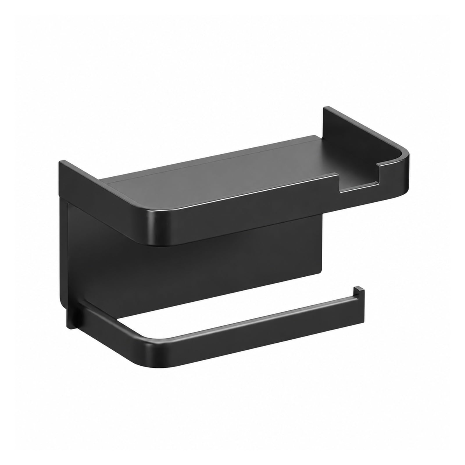 Toilet Roll Holder, Wall Mounted Toilet Paper Holder Plastic Storage Rack,for Bathroom