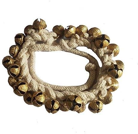 Jai BHOLA-28 Large Size KATHAK GHUNGROO 100 + 100 NO-16 Large Size Bells Tied with Cotton Cord Indian Classical Dancers Anklet