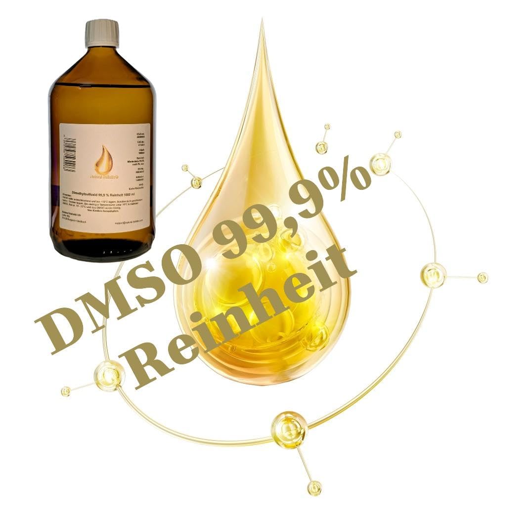 DMSO 99,9% Reinheit 1000ml – Organisches Lösungsmittel in nachweislicher Reinheit 99,9% nach ph. eur. bestellen ·– pharmazeutischer Hilfsstoff – braunes hydrolytisches Veral Glas Glasklasse III