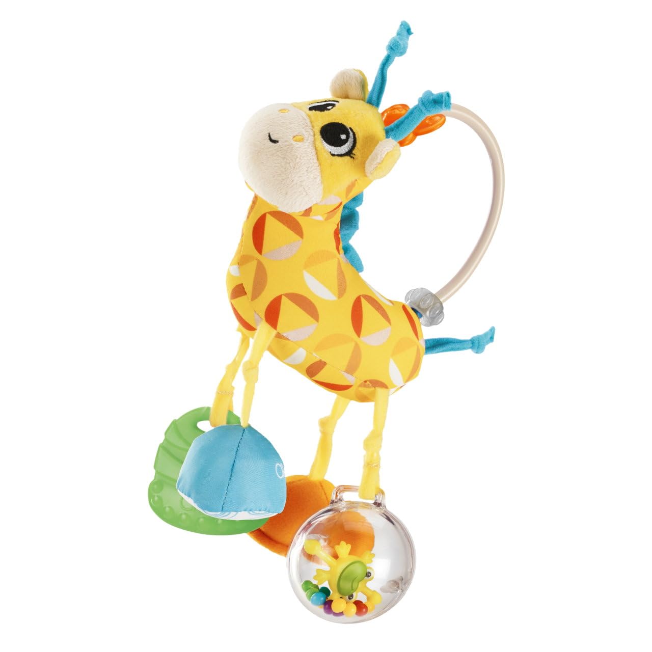 Chicco Mrs Giraffe Tinker Toy, Rattle Giraffe with Several Soft Textures, Easy to Hold, 3-24 Months