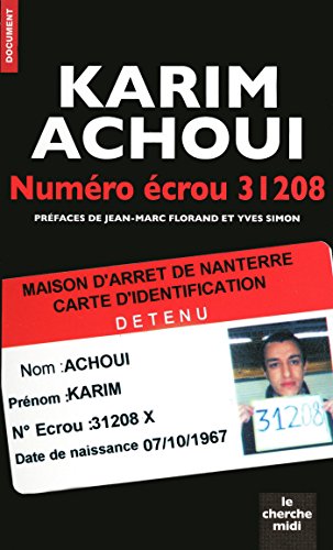 Télécharger Numéro écrou 31208 (DOCUMENTS) Livre PDF Gratuit