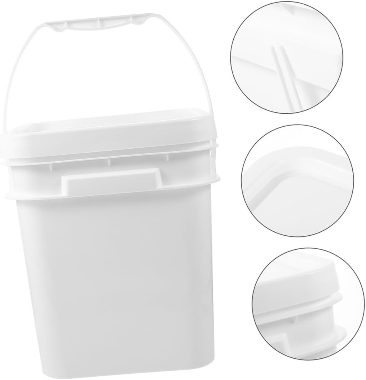 2pcs Plastic Paint Bucket Lid and Handle Multi-functional Container for Easy Storage and Spill Prevention Material for Household and Use
