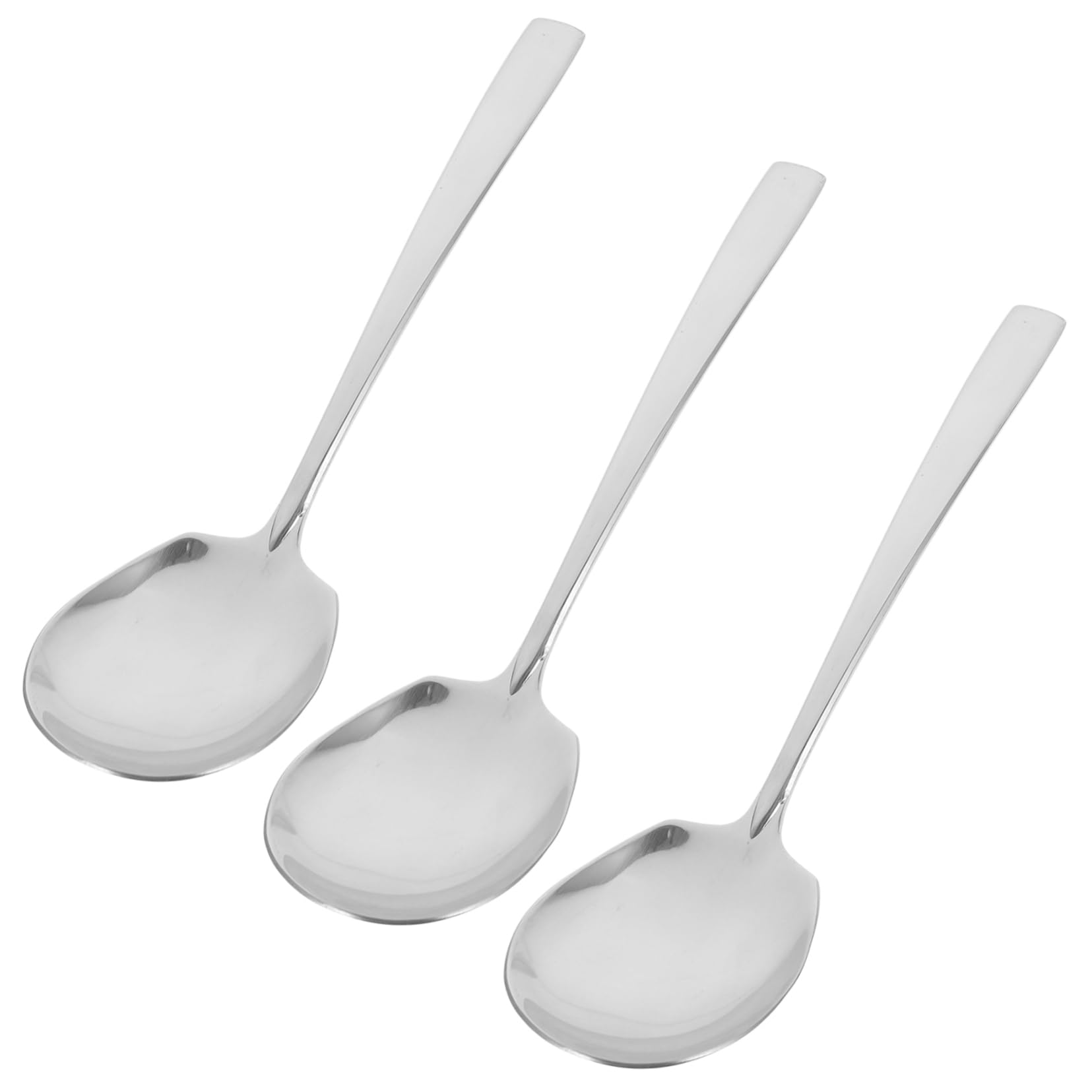 Cabilock 3Pcs Large Serving Spoon Utensils for Buffets Parties and Home Use Ergonomic Design Smooth Edges Multi Functional Serving Tools