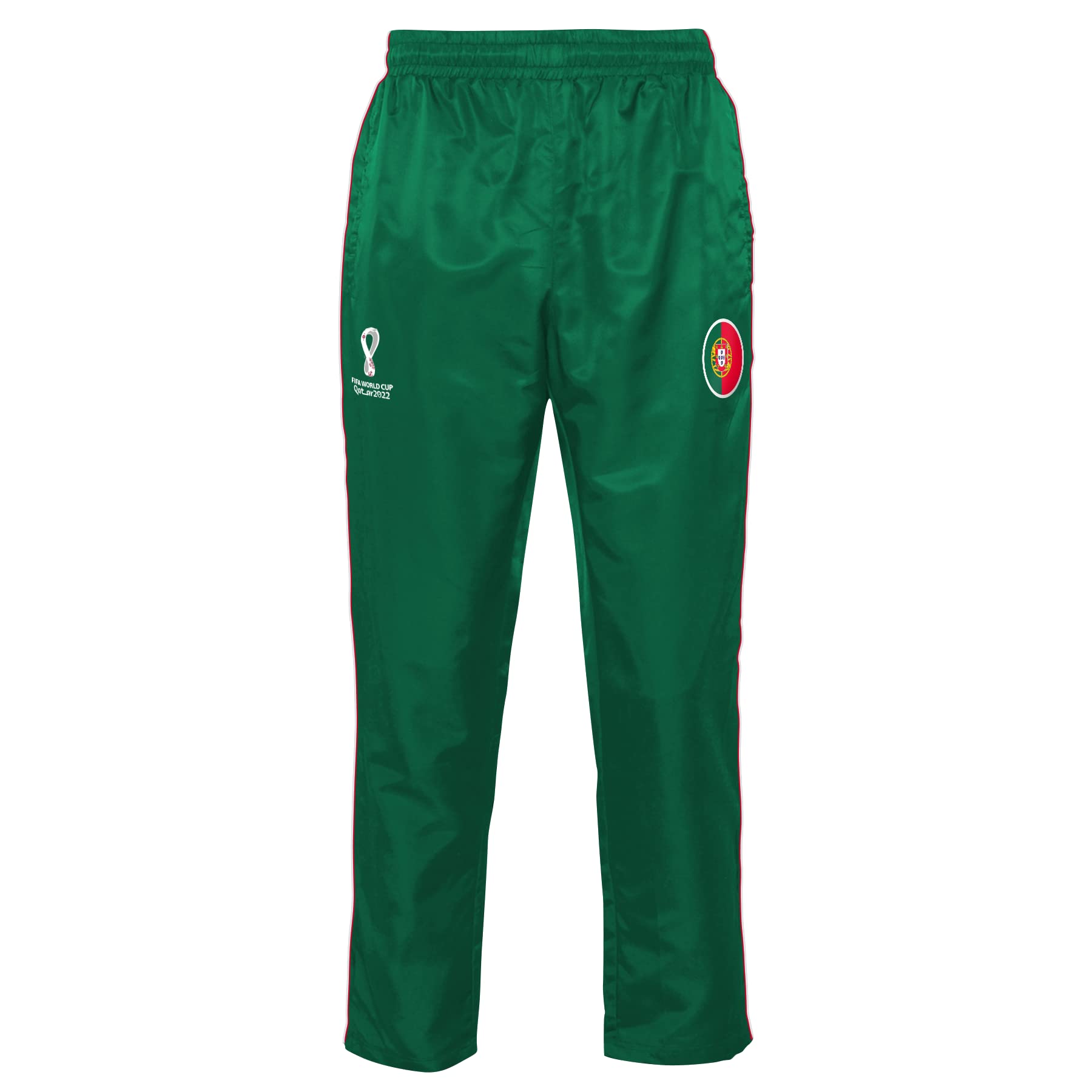 FIFA Official World Cup 2022 Training Football Tracksuit Bottoms, Kids, Portugal, Age 4-5 Green, 4-5 Years