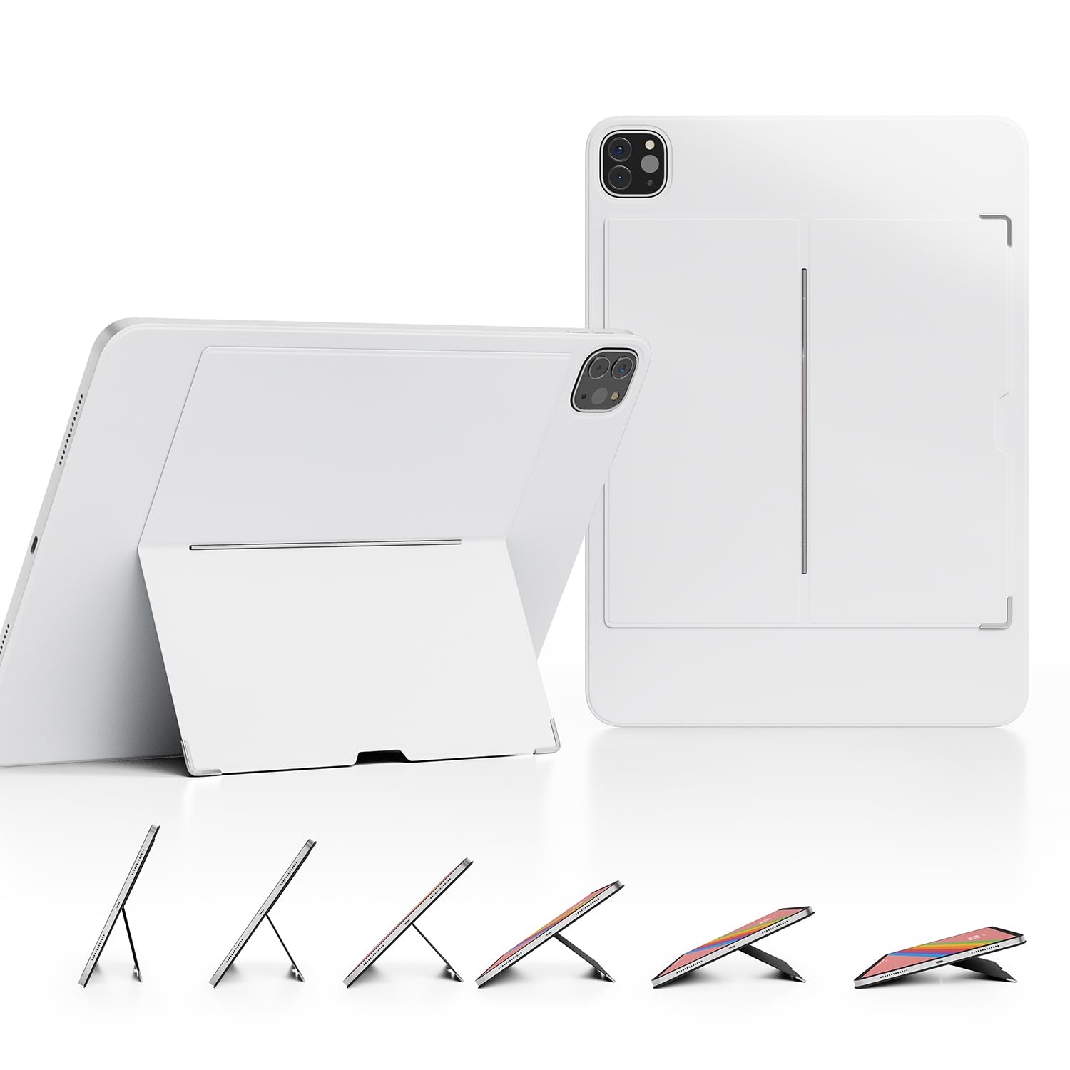 EISSCCE Magnetic Case for 2024 11" iPad Pro, Tablet Wall Mount Magnetic adsorption,PU Leather Pouch Case with muilt Using Modes, Support 2nd Gen