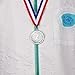 strongzhuo 3pcs Gold Silver Bronze Award Medals with Ribbon Winner Awards Olympic Style for Sports Meeting Sports Events