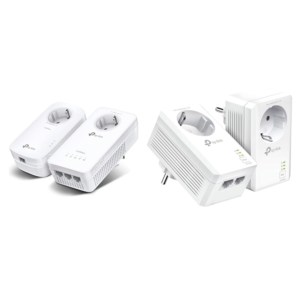 TP-Link WLAN Powerline Adapter Set TL-WPA8631P KIT & TL-PA7027P KIT Powerline Netzwerkadapter