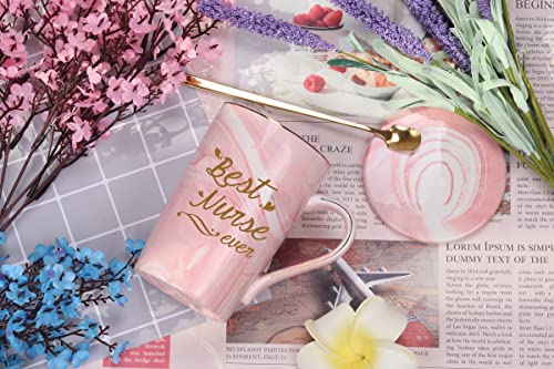 Nurse Gifts Best Nurse Ever Mug Gifts For Nurse Graduation Gifts For Nurse Practitioner Nursing Students Nurse Friends Coworker 14 Ounce Pink With Gift Box #TOP1