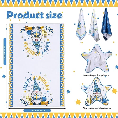 Oudain-6-Pieces-Happy-Hanukkah-Kitchen-Towels-Hanukkah-Kitchen-Gift-Decor-Blue-Watercolor-Candlestick-Dish-Towels-Kosher-Holiday-Tea-Towels-Hand-Dryer-Towels-for-Home-Cooking-Baking Oudain 6 Pieces Happy Hanukkah Kitchen Towels Hanukkah Kitchen Gift Decor Blue Watercolor Candlestick Dish Towels Kosher Holiday Tea Towels Hand Dryer Towels for Home Cooking Baking