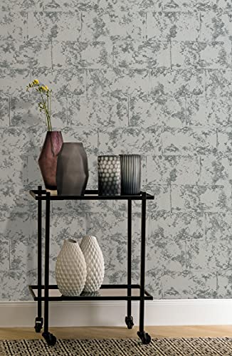 marburg Papier peint pierre gris blanc aspect béton papier peint intissé aspect pierre chambre salon Made in Germany 10,05 m x 0,53m