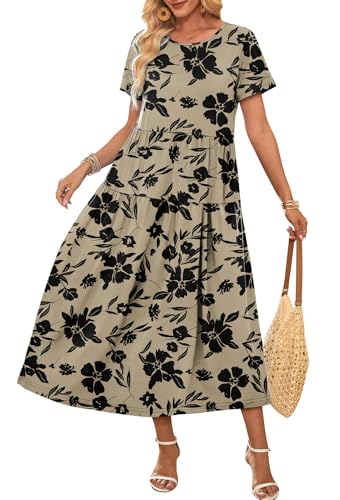 OFEEFAN Maxi Dress 50% Off - Casual Women's Dress with Pockets
